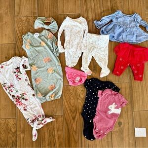 Newborn Girls Mixed Outfit Bundle